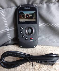 lot 241 image: Kodak Play Sport Zx5 Burton Edition DIS Waterproof Full HD 5MP Camcorder (2GB SD CARD)- TESTEDWORKING