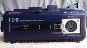 lot 285 image: IDX System Technology VL-2 Endura-type Lithium-Ion Battery Charger, 2-Channel Sequential Charging, with 60-Watt Power Supply - $$$$