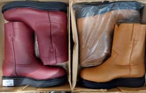 lot 70 image: Three pairs of boots (3 x money), the colors are brown, honey and shedron, Size US 9 Mens, MX 27.5 cm