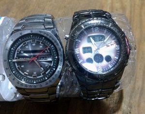 lot 115 image: Two mens wristwatches Fossil and US Polo, US Polo needs battery (One Money)