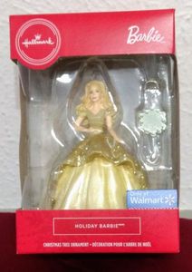 lot 162 image: Hallmark Holiday Barbie Christmas Ornament or Rear View Mirror Accessory NIB