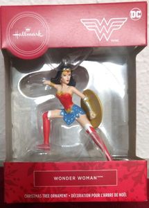 lot 163 image: Hallmark Wonder Woman Christmas Ornament or Rear View Mirror Accessory NIB