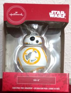 lot 171 image: Hallmark Star Wars BB-8 Christmas Ornament or Rear View Mirror Accessory NIB