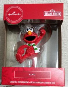 lot 172 image: Hallmark Seasame Street Elmo Christmas Ornament or Rear View Mirror Accessory NIB