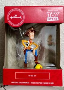 lot 173 image: Hallmark Toy Story Woody Christmas Ornament or Rear View Mirror Accessory NIB