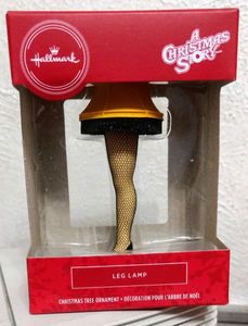 lot 175 image: Hallmark A Christmas Story Leg Lamp Christmas Ornament or Rear View Mirror Accessory NIB