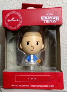 lot 177 image: Hallmark Stranger Things Eleven Christmas Story Leg Lamp Christmas Ornament or Rear View Mirror Accessory NIB