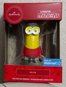 lot 178 image: Hallmark Illumination Mininons Kevin Christmas Ornament or Rear View Mirror Accessory NIB