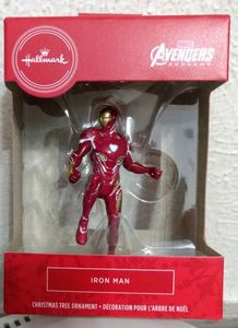 lot 181 image: Hallmark Marvel Avengers Iron Man Christmas Ornament or Rear View Mirror Accessory NIB