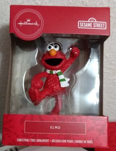 lot 183 image: Hallmark Seasame Street Elmo Christmas Ornament or Rear View Mirror Accessory NIB