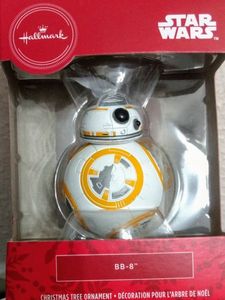 lot 184 image: Hallmark Star Wars BB-8 Christmas Ornament or Rear View Mirror Accessory NIB