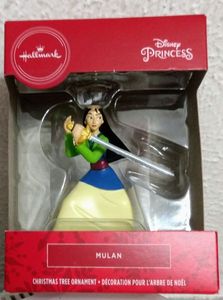 lot 189 image: Hallmark Disney Princess Mulan Christmas Ornament or Rear View Mirror Accessory NIB