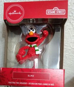 lot 191 image: Hallmark Seasame Street Elmo Christmas Ornament or Rear View Mirror Accessory NIB