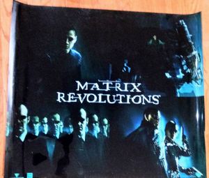 lot 234 image: Movie poster printed on plastic film, 45.5 L x 40.5 Tall, The Matrix