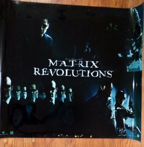 lot 235 image: Movie poster printed on plastic film, 45.5 L x 40.5 Tall, The Matrix