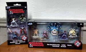 lot 240 image: Dungeons & Dragons Die Cast 5 Figurines - Ranger  Paladin  Boo  Bard  Beholder and Jada Dungeons & Dragons Die Cast Figurines Drizzt Mind Flayer Cleric & Fighter NIB, (2 x money)