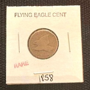 lot 31 image: Very Rare 1858 Flying Eagle Cent