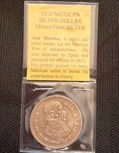 lot 37 image: Old Mexican Silver Dollar