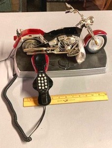 lot 95 image: Novelty Harley Motorcycle Phone