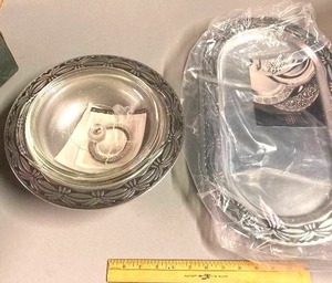 lot 99 image: Wiltonarmetal serving pieces in gift boxes wcertificates