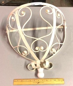 lot 108 image: ornamental Wrought Iron canopy for hanging pots