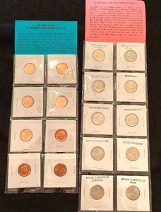 lot 127 image: US Treasury Commemorative Medallion SetWestward Journey Nickel Collection