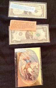 lot 131 image: Silver Certificate1976 Bicentennial $2 NoteGeorge Washington Postcard