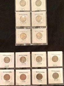 lot 136 image: 14 Buffalo Nickels