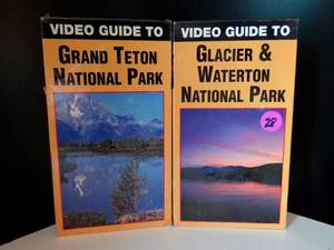 lot 28 image: VINTAGE SEALED VHS - VIDEO GUIDE(S) TO GRAND TETON NATIONAL PARK & GLACIER & WATERTON NATIONAL PARK
