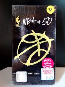 lot 32 image: NBA at 50 Golden Anniversary Collectors Edition VHS- New Factory Sealed