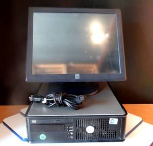 lot 42 image: Dell Optiplex 755 Desktop PC Core 2 Duo  w Monitor