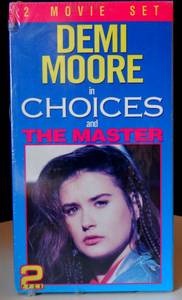 lot 48 image: VHS SEALED SET - Demi Moore 2 VHS Movie Set- Choices and The Master