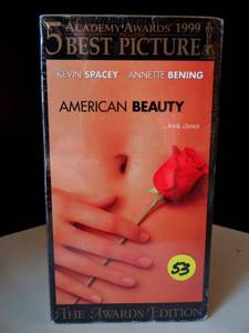 lot 53 image: VHS SEALED SET - American Beauty (VHS, 2000, Awards Edition) 2 Tape Set NEW Sealed Kevin Spacey