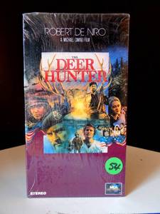 lot 54 image: SEALED VHS SET - 1978 The Deer Hunter VHS 2 Tape Set Robert De Niro Christopher Walken New Sealed