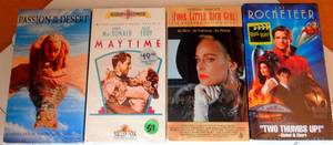 lot 57 image: ASSORTMENT OF VHS TAPES AS SHOWN