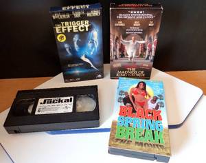 lot 59 image: ASSORTMENT OF VHS TAPES AS SHOWN