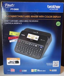 lot 63 image: Brother P-Touch PT-D600 PC Connectable Label Maker