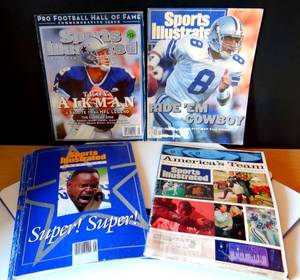 lot 72 image: SPORTS ILLUSTRATED COVERS FEATURING THE DALLAS COWBOYS