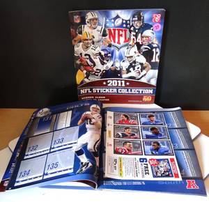 lot 73 image: 2011 Panini NFL Football Sticker Collection Album wStickers as shown (X2)