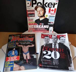 lot 74 image: COLLECTION OF POKER & WRESTLING MAGAZINES