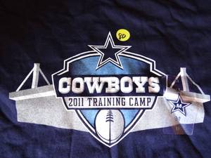 lot 80 image: 2011 DALLAS COWBOYS TRAINGING CAMP T-SHIRT YOUTH MEDIUM