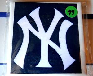 lot 99 image: NEW YORK YANKEES LOT (CERAMIC COASTER) W CORK BACK