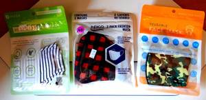 lot 103 image: COMING SOON - MASK MANDATES AGAIN - COLLECTION OF FACE MASKS - NIP
