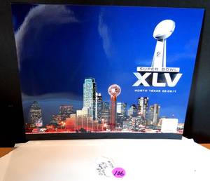 lot 106 image: OFFICIAL LICENSED NFL SUPERBOWL XLV (GAME HERE AT ATT STADIUM) 8 X 10 PHOTO