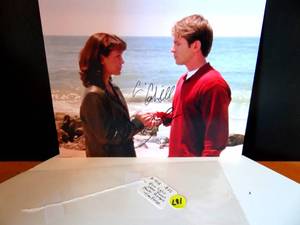lot 107 image: ORIGINAL AUTOGRAPHS - POWER RANGERS STARS ERIN CAHILL & JASON FOUNT HAND SIGNED 8 X 10