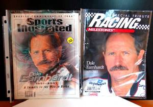 lot 122 image: RACING LEGEND DALE EARNHARDT VINTAGE MAGAZINES