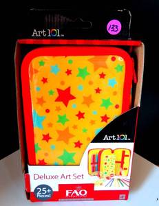 lot 133 image: ART 101 25 PIECE DELUXE ART SET - NEW