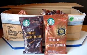 lot 144 image: STARBUCKS COFFEE - BREAKFAST BLEND & ROAST-TORREFACTION (MULTIPLES OF EACH)