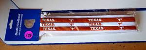 lot 178 image: COMING SOONUNIVERSITY OF TEXAS ELASTIC HEADBANDS - NIP