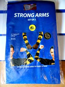 lot 182 image: BAYLOR UNIVERSITY Strong Arm Sleeve NEW NCAA Clothes Fan Dress Stretch - SET OF 2